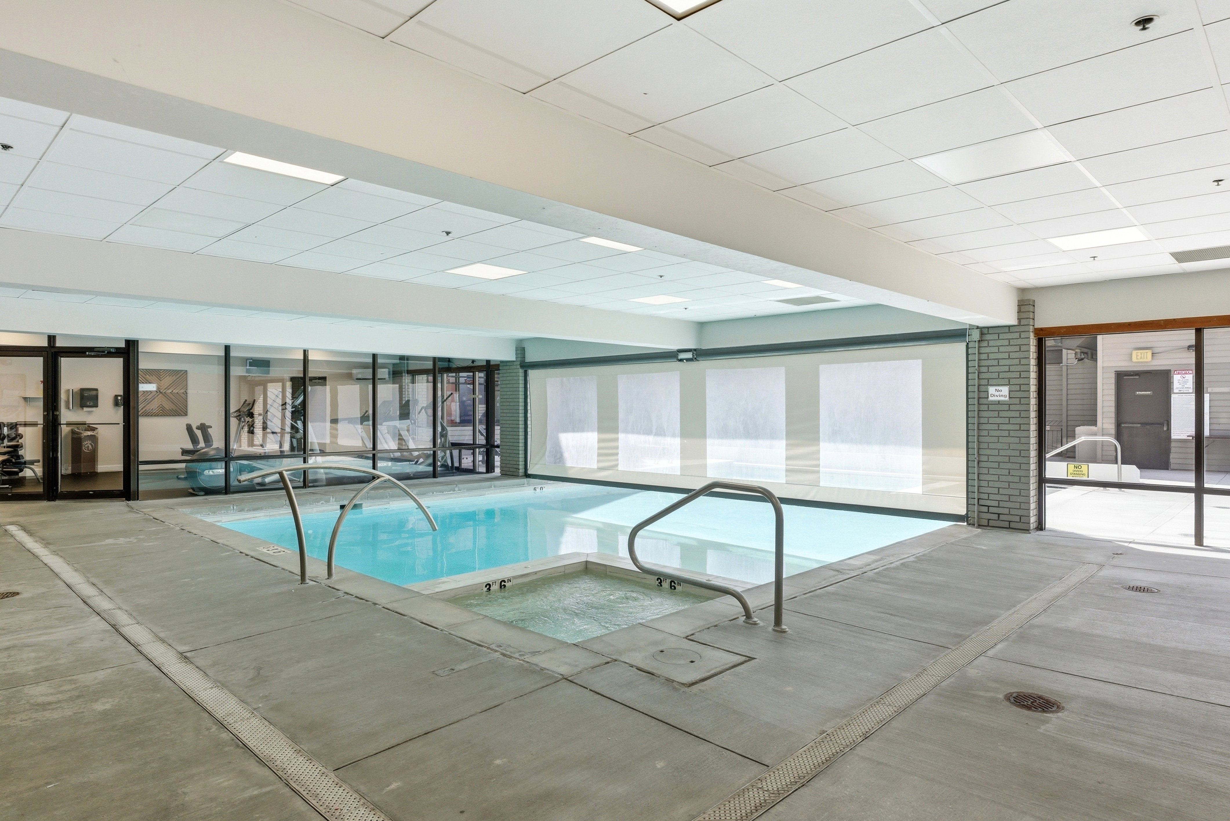View of indoor pool