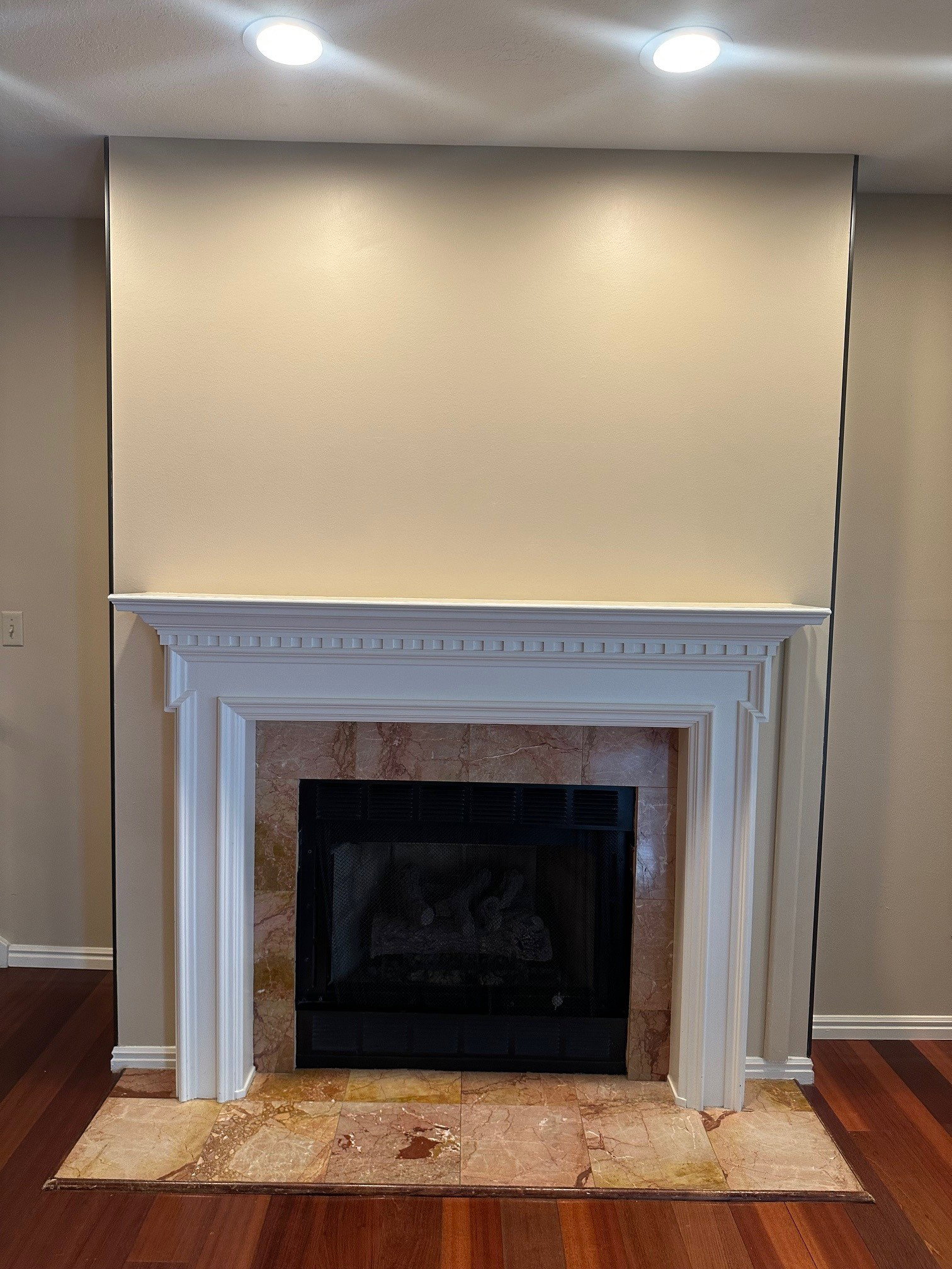 Fireplace in main living