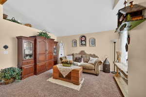 Vaulted ceiling creating an airy ambiance