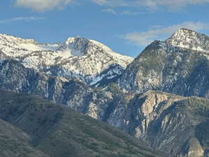Snow-capped mountain range providing a dramatic natural backdrop