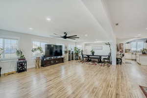 Beautiful large windows that oversee the back side of the property