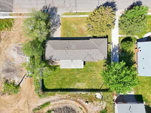 Ariel view of rambler home