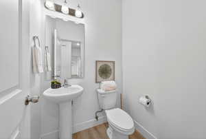 Powder bathroom on main floor