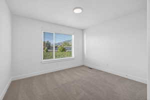 Large edroom, walk in closet, Large window with views