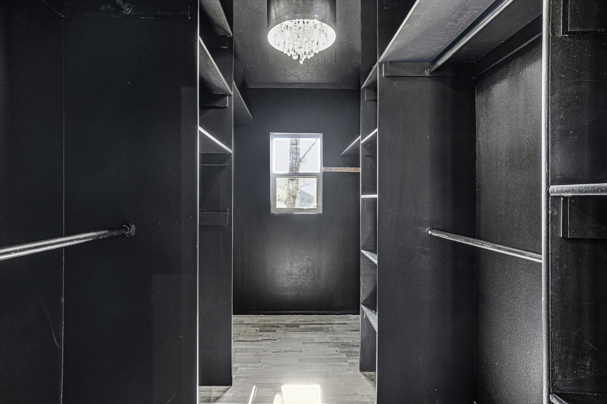 Spacious walk-in closet f