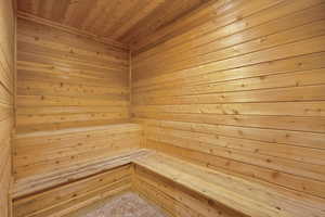 Sauna in both the men's and women's bathing area of the clubhouse