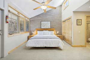 Spacious primary bedroom