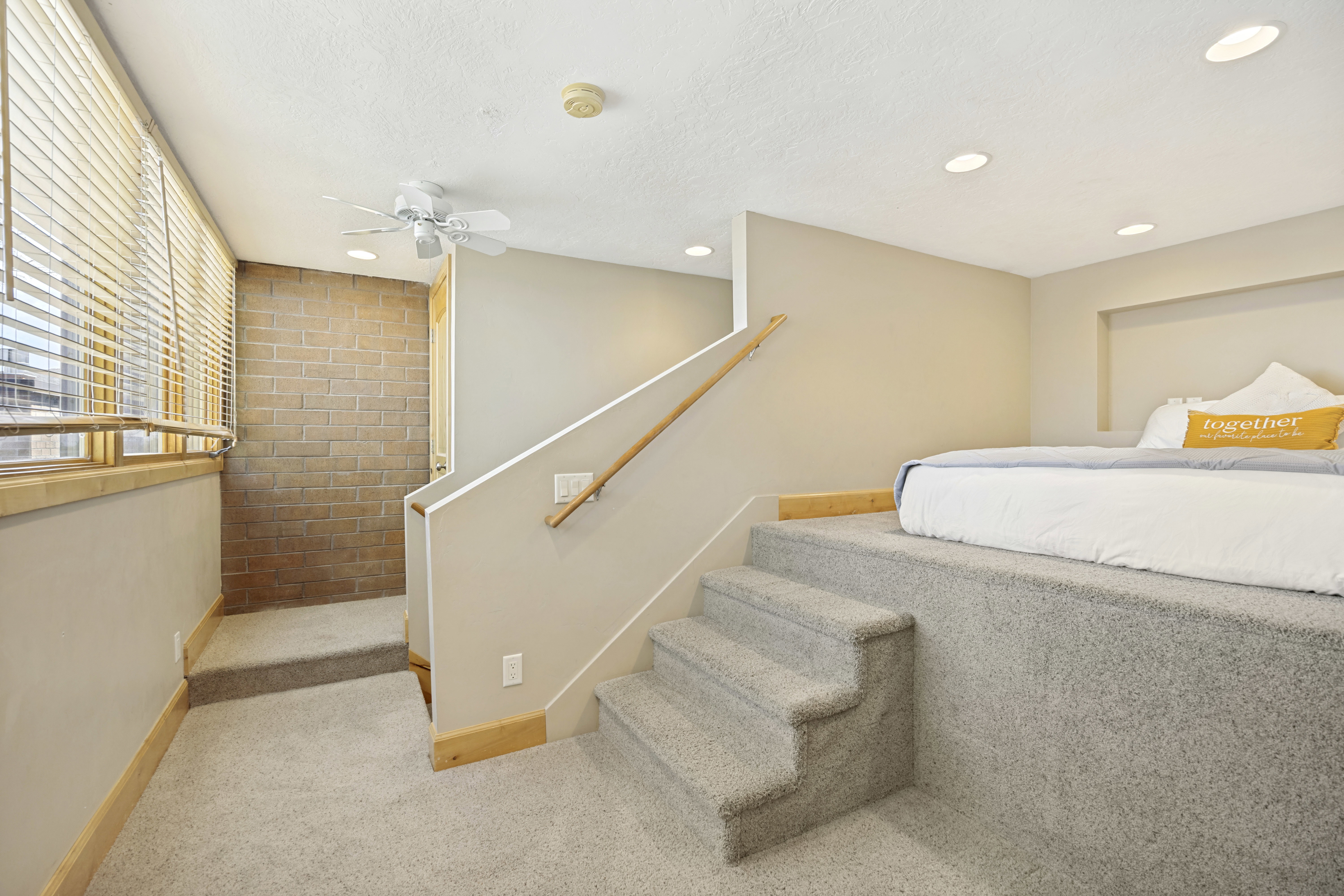 Spacious third bedroom with closet