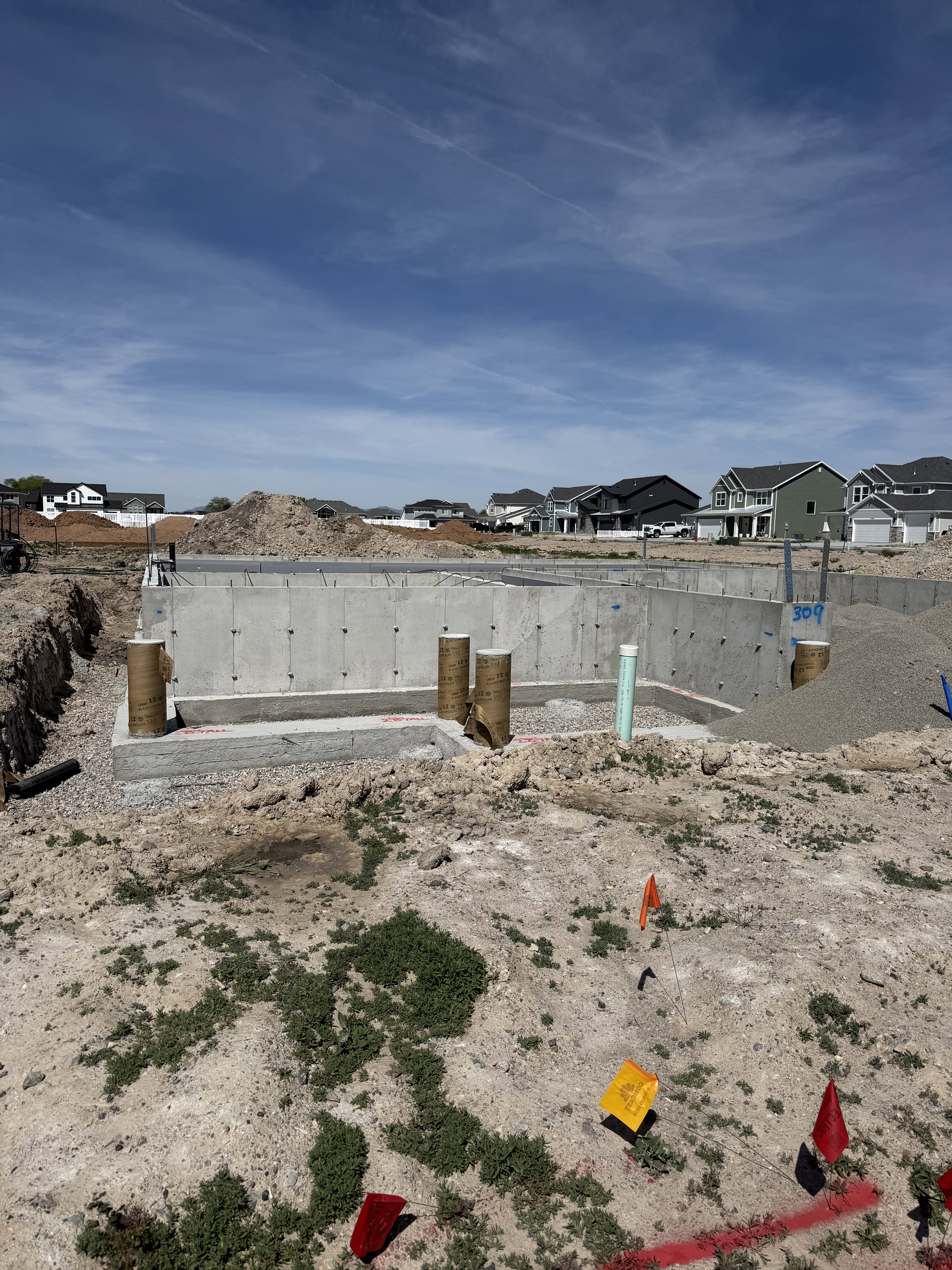 Concrete foundation