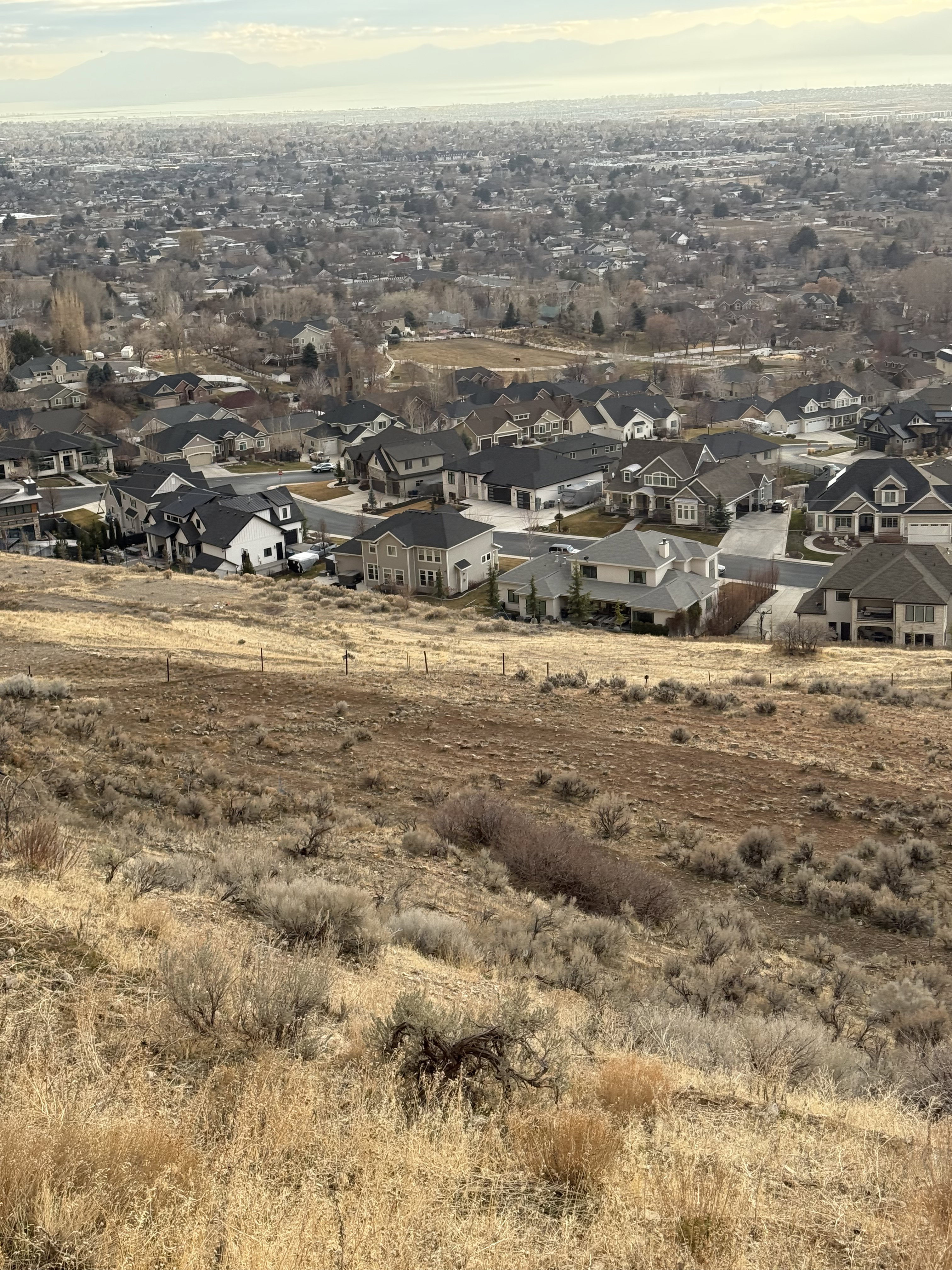 Elevated parcel featuring natural vegetation and expansive neighborhood vistas
