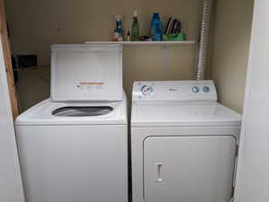 Dedicated laundry closet