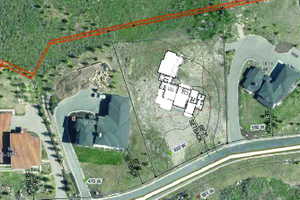 Site Plan. Illustrating property boundaries, setback lines, and existing structures on the property