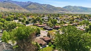 Expansive neighborhood setting featuring abundant mature trees and residential properties