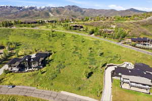 Expansive natural landscape featuring rolling green hills and distant snow-capped mountains