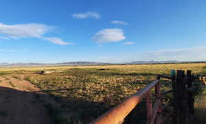 View of yard with a view of rural / pastoral area and a mountain view