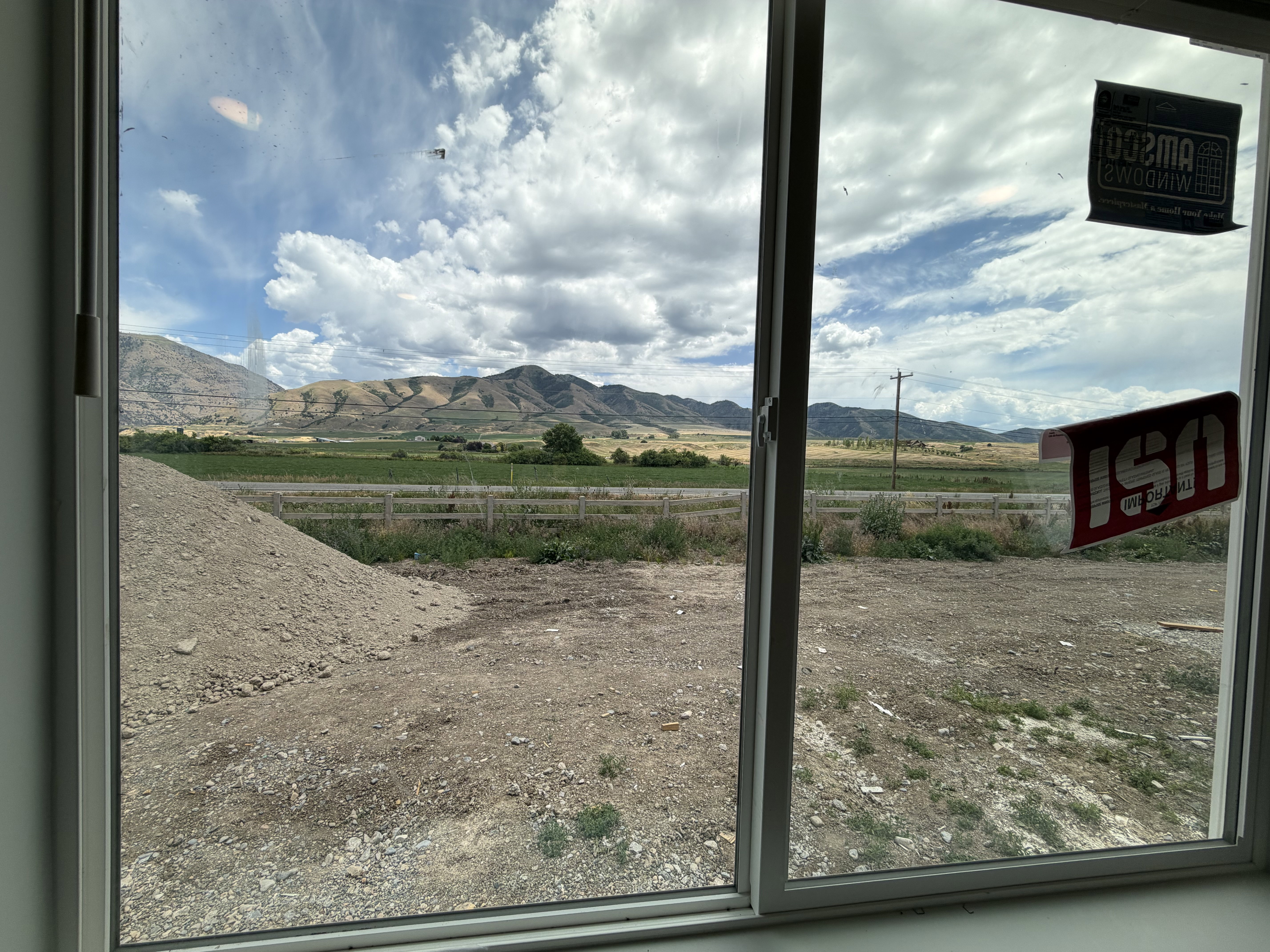 Sliding glass door offering expansive outdoor scenery
