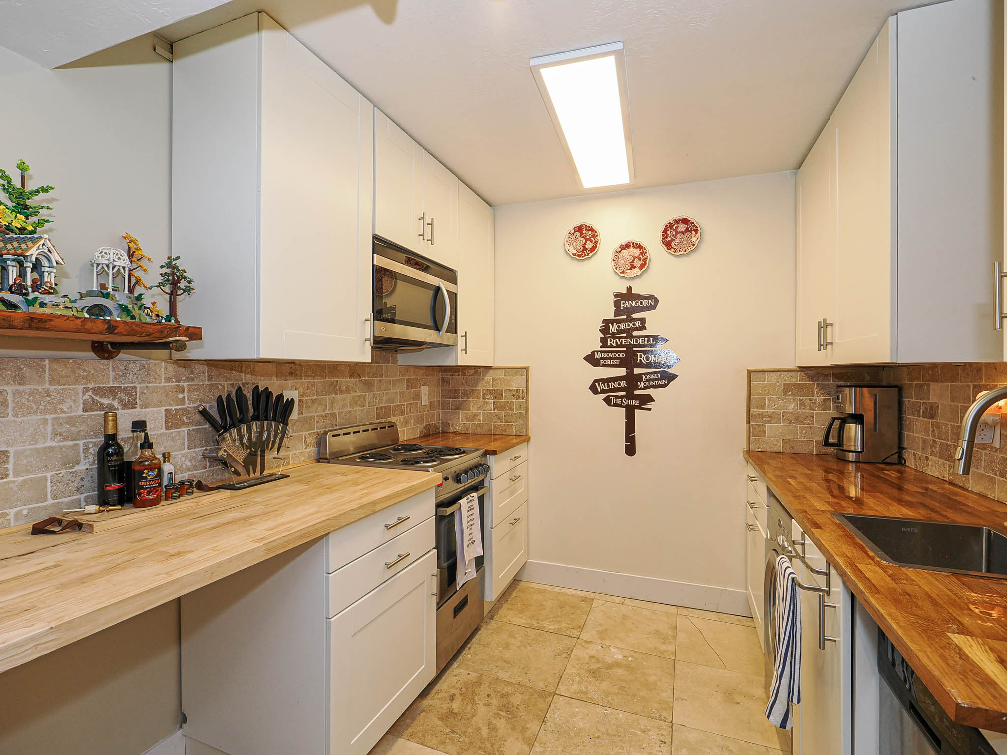 All appliances included upstairs and down.