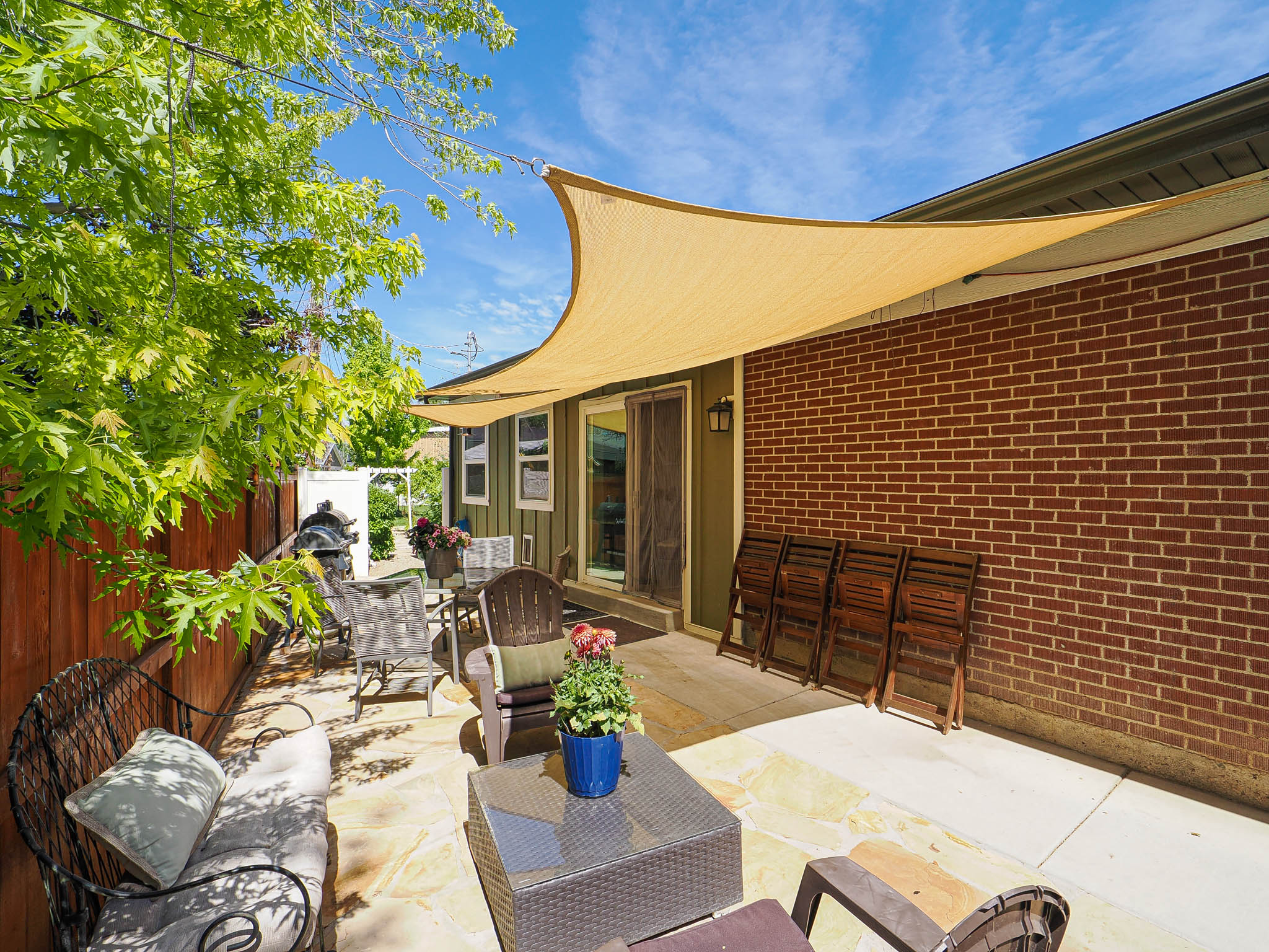 Patio off kitchen.