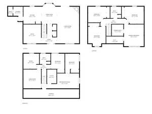 Floor plan - All three floors