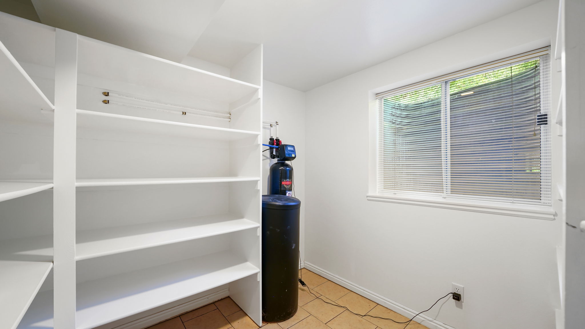 Basement storage room