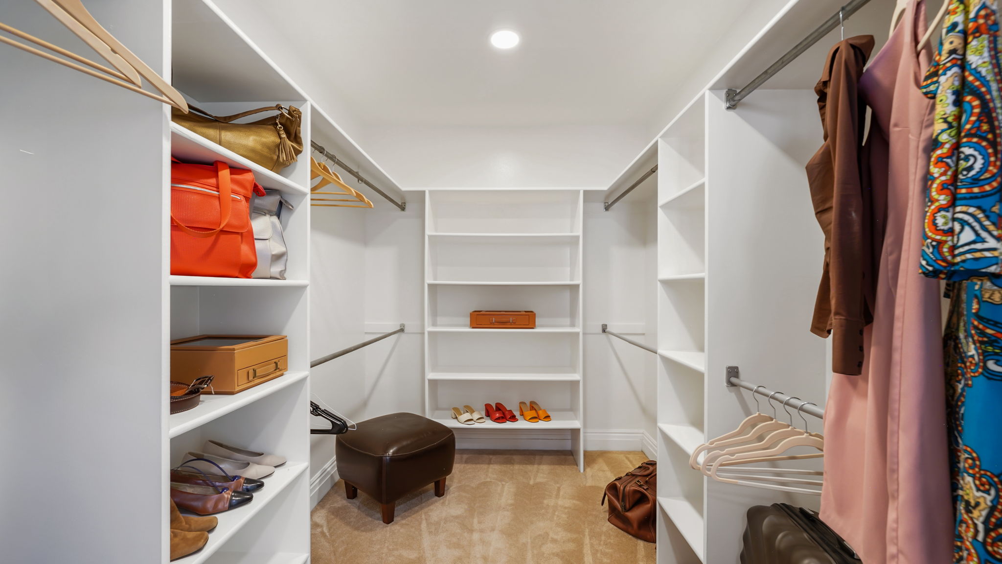 Huge primary bedroom closet