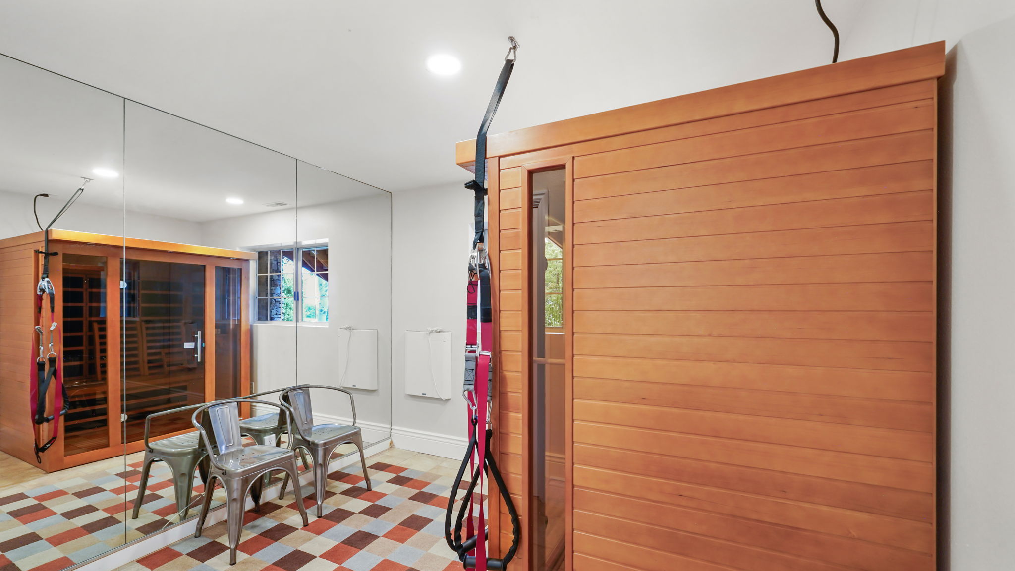 Basement workout room/bedroom