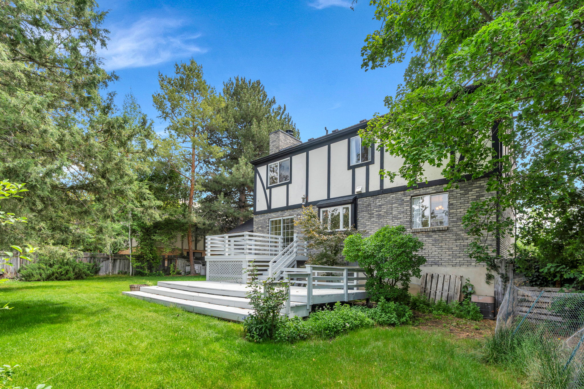 Rear view of home