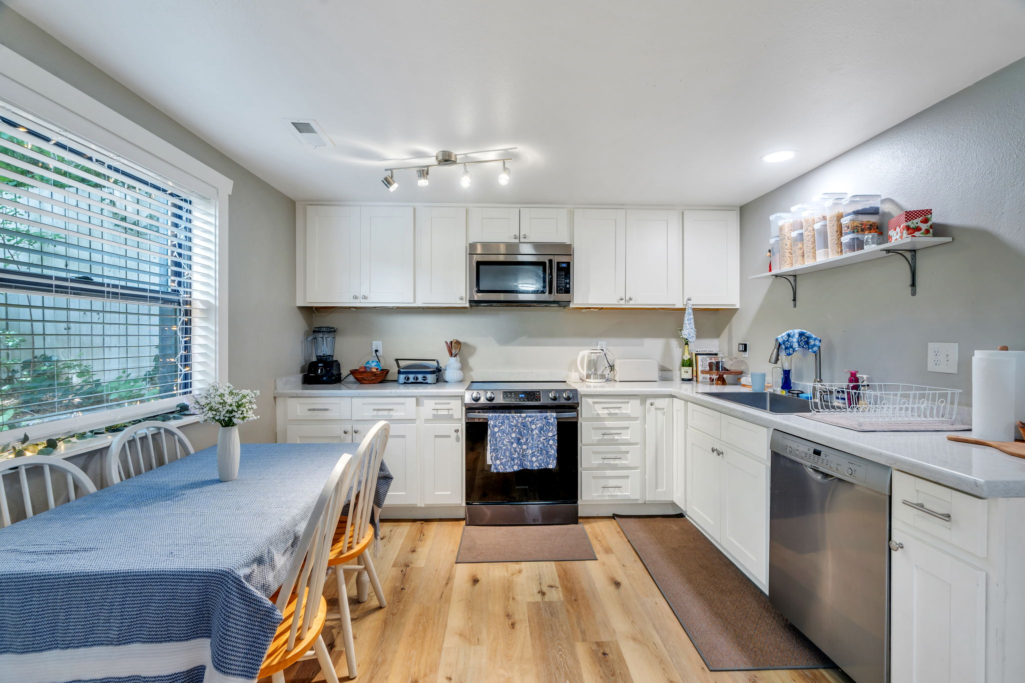Basement has large windows to let in lots of natural light