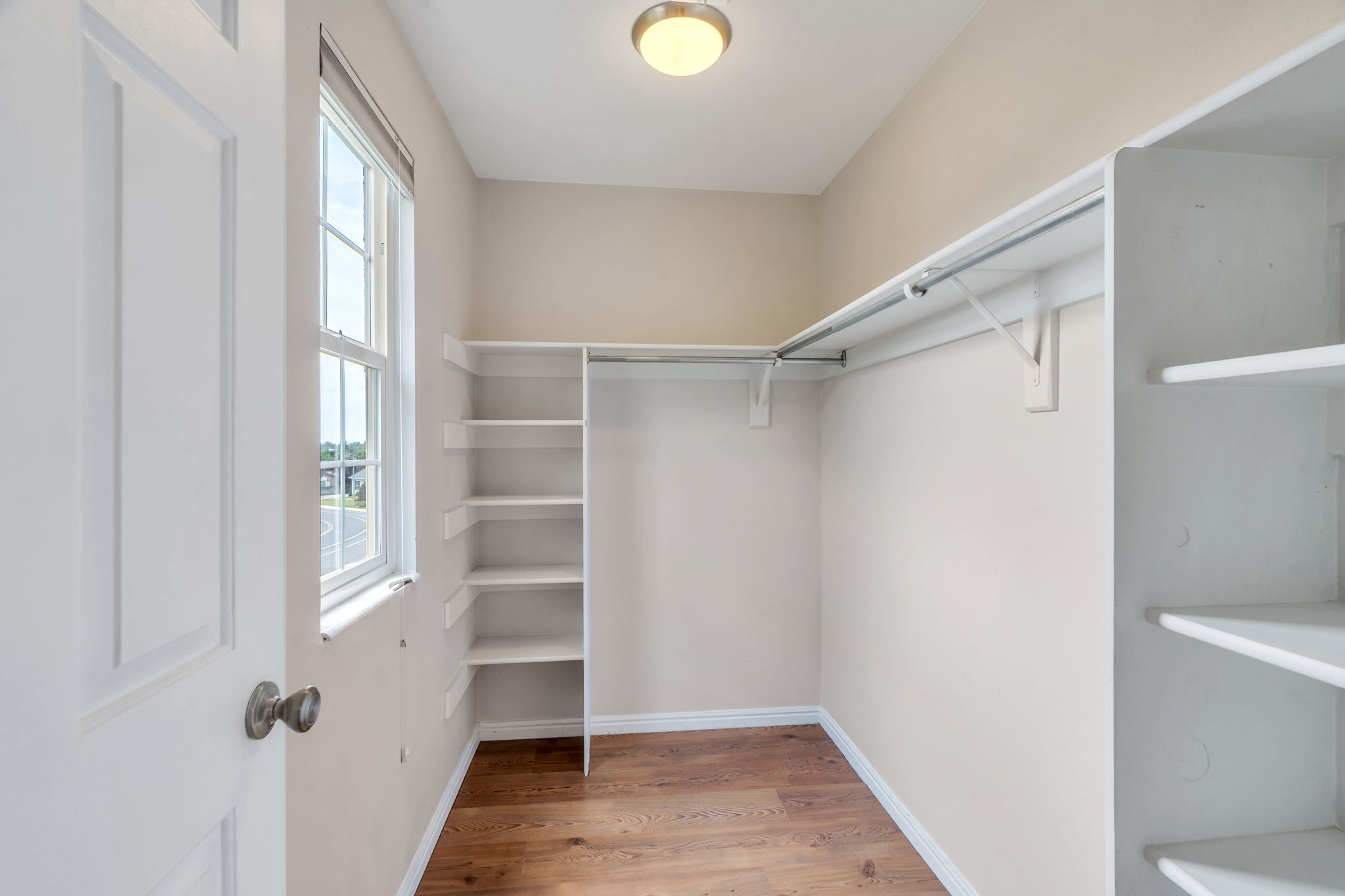 Walk-in master closet