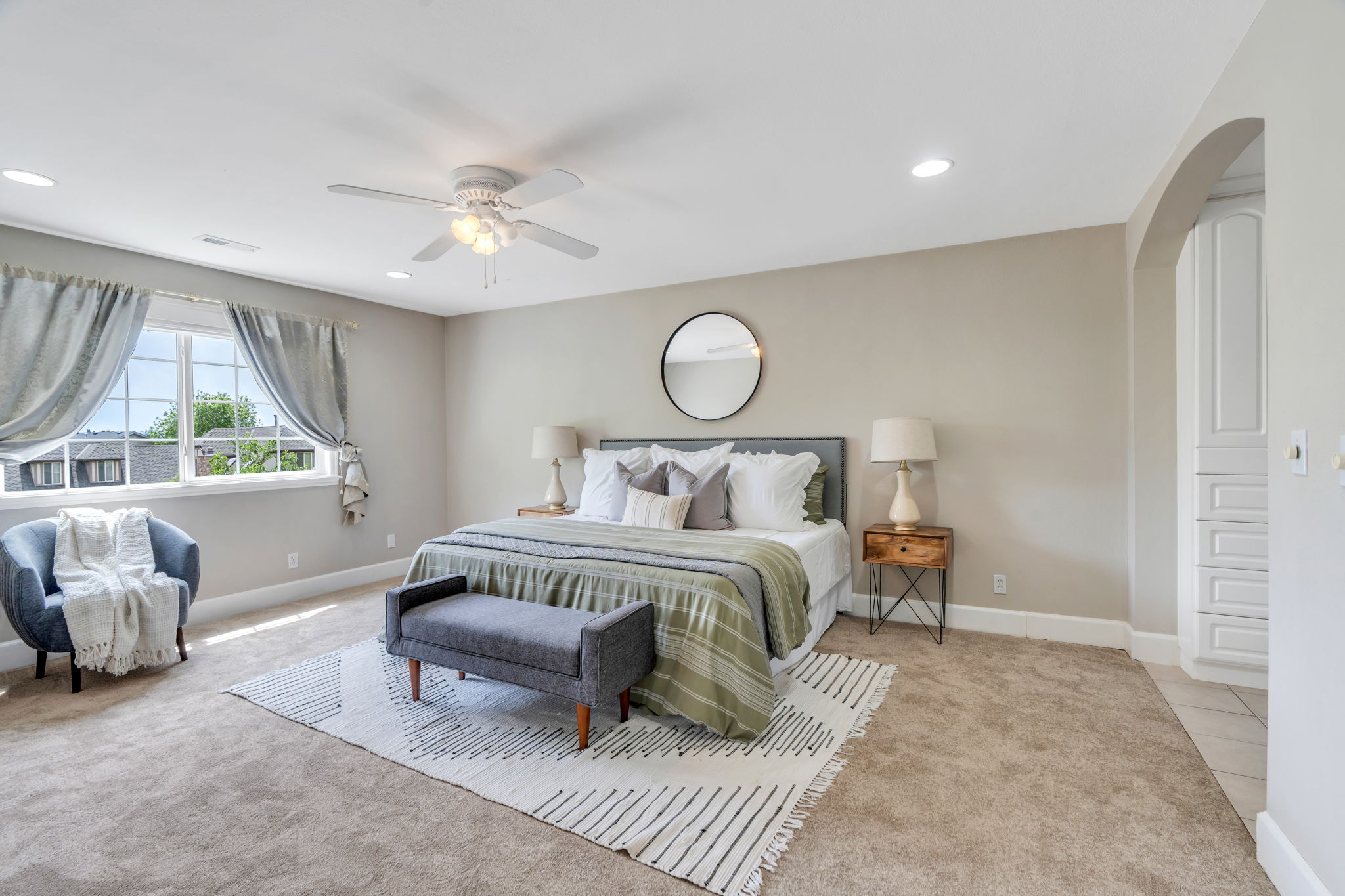 Spacious master bedroom