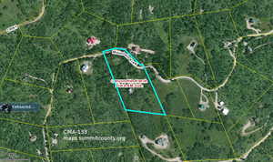 Aerial plat showing lot boundaries.