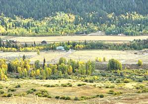 The meadow below Canyon Rim Ranches.