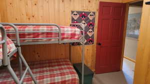 Bunk room door to the hall and adjacent bath and 2 exterior doors in the family room and the utility room.