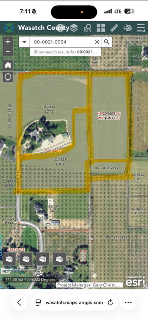 Geographic Information System Parcel Map. Displaying property boundaries and identification numbers