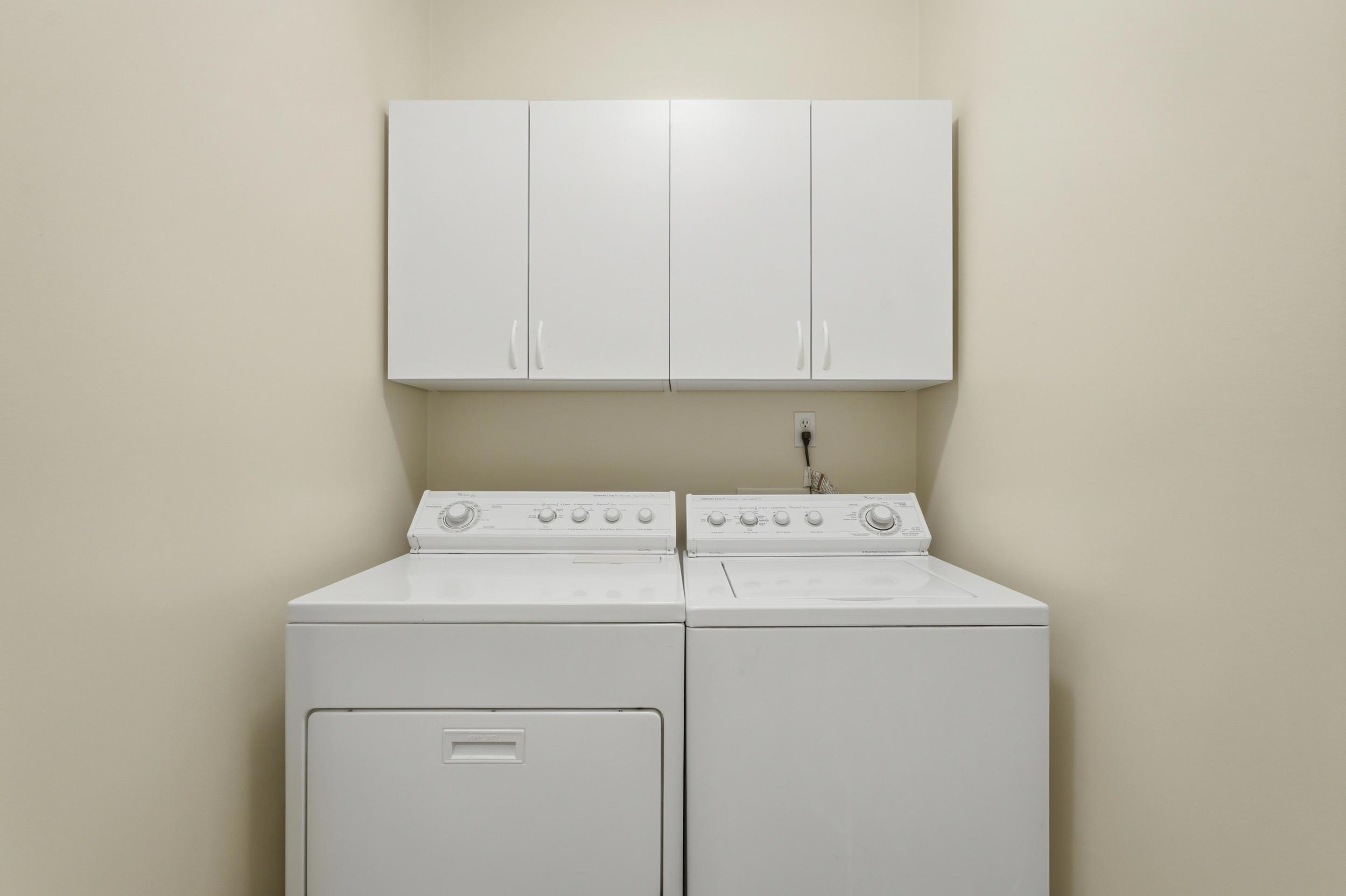 Upstairs laundry room