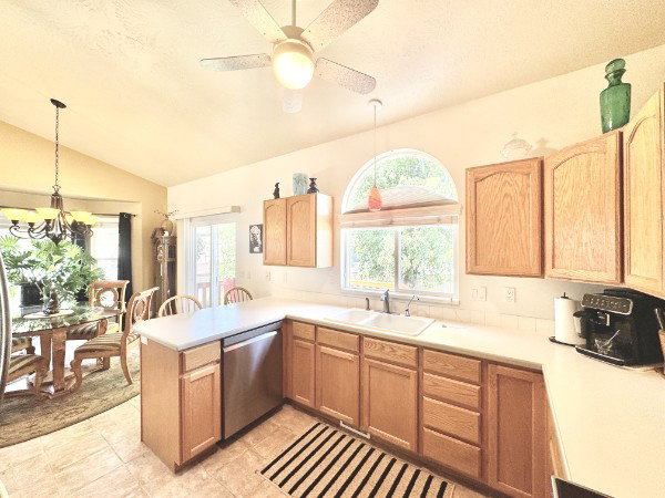 Kitchen featuring double basin sink, with 5 stage reverse osmosis drinking water filter tap