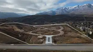 Aerial view of theRANGE with 360 degree views of the mountains