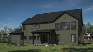 Exterior rendering option with Script V floor plan