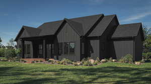1 of 4 exterior rendering options with Script I floor plan