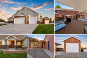 Property Collage. Presenting multiple exterior perspectives of the property, including its auxiliary structures and outdoor amenities