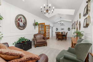 Vaulted ceilings with skylights