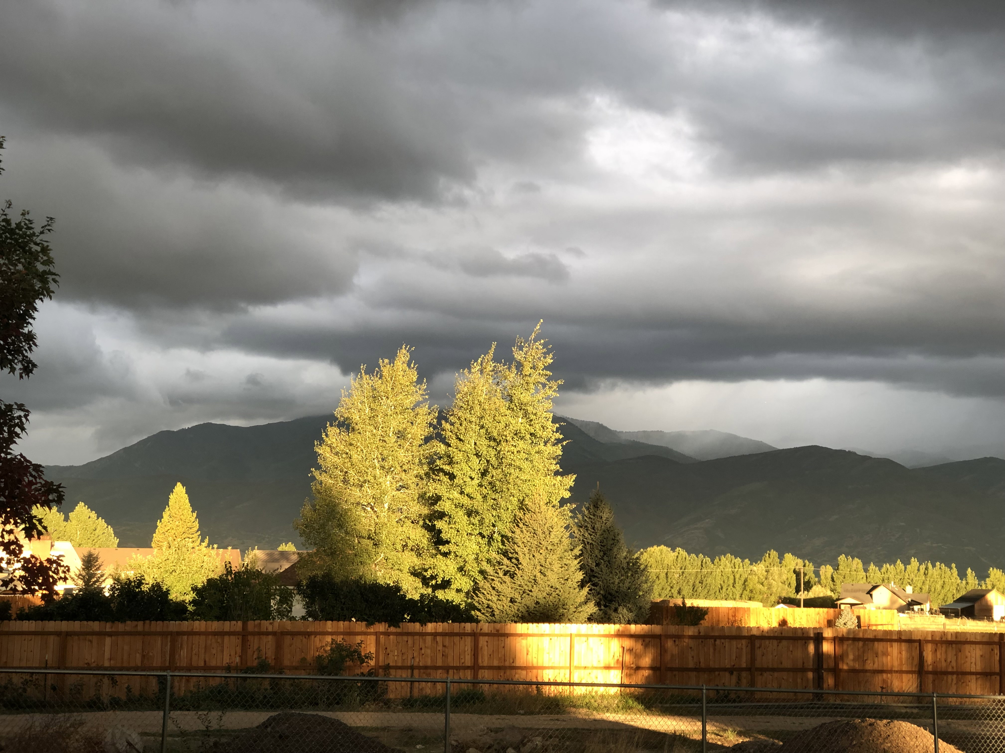 Mountain range backdrop