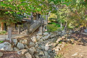 Serene seasonal stream