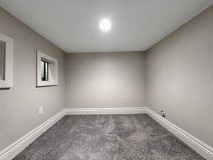 Upper section at the top of the stairs in the playroom/bedroom.
