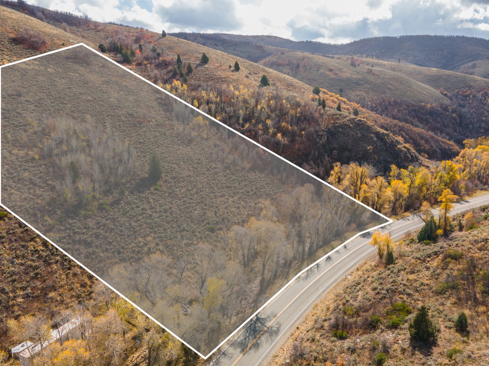 Expansive undeveloped land parcel featuring natural terrain and significant tree coverage