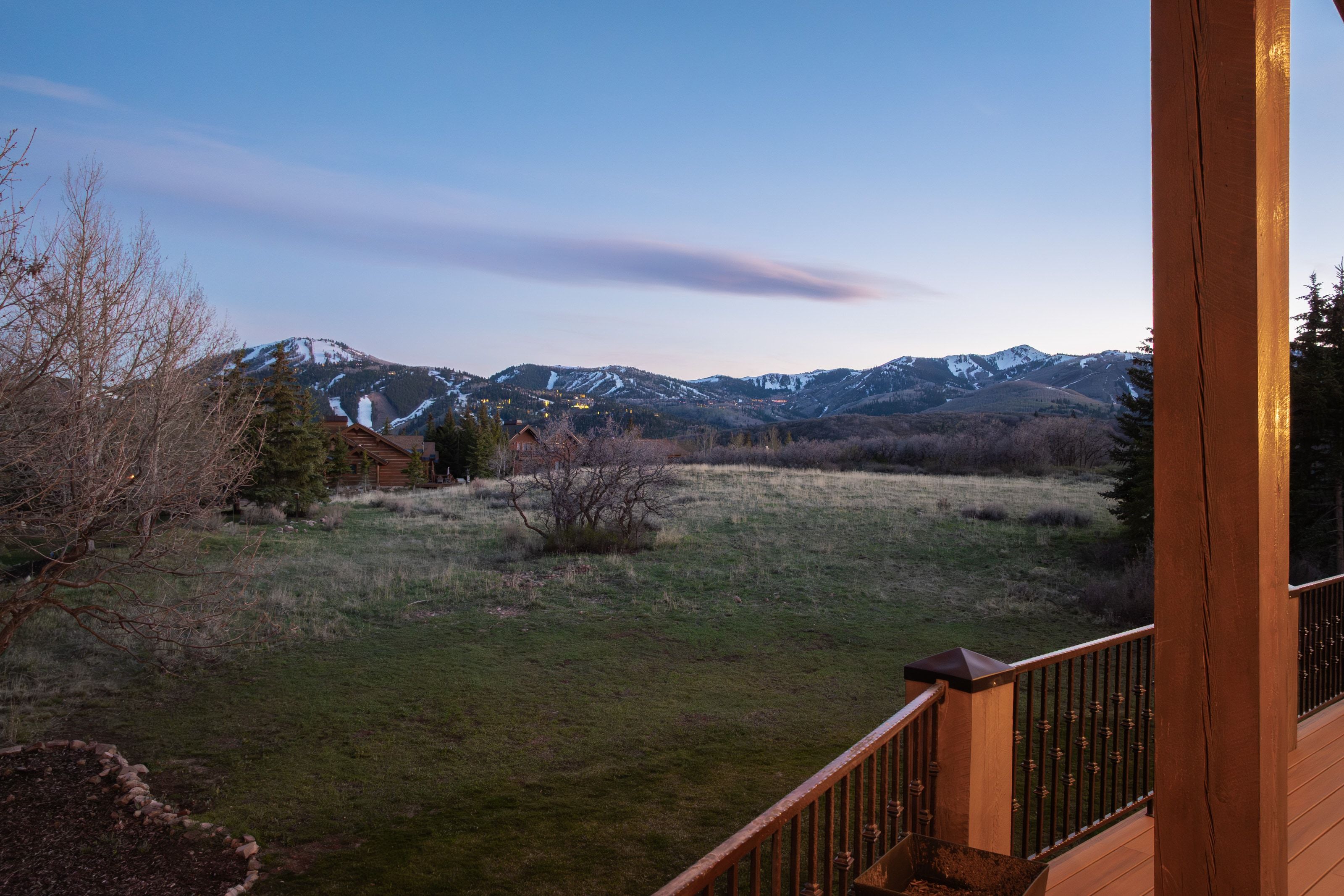 View of mountain background