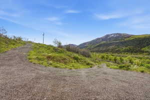 Road to the upper gated entrance