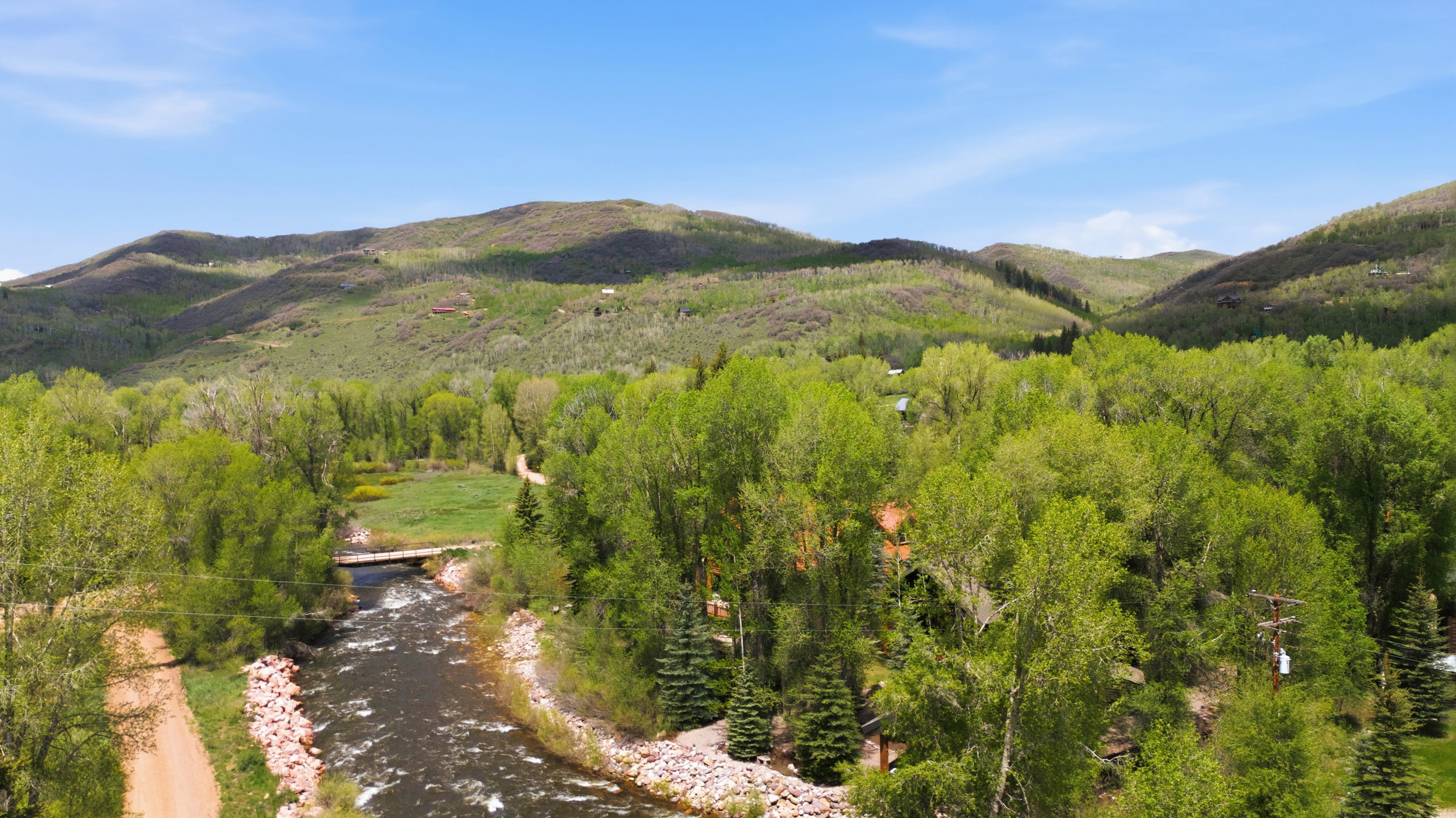 River crossing into the community
