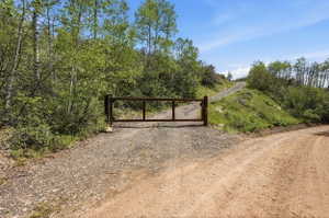 Private, locked  lower Gate to access the cabin