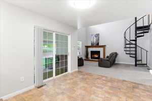 2 fireplaces - 1 gas, 1 wood burning